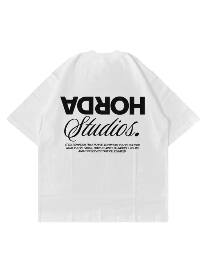T-shirt "Reverse" 100% Cotone Vestibilità Oversize Made in Italy - 5