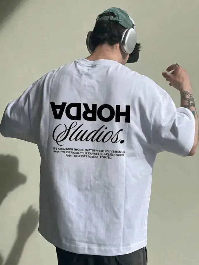 T-shirt "Reverse" 100% Cotone Vestibilità Oversize Made in Italy - 2