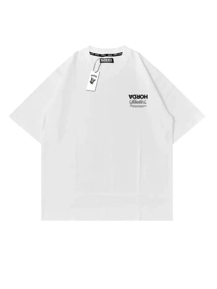 T-shirt "Reverse" 100% Cotone Vestibilità Oversize Made in Italy - 3