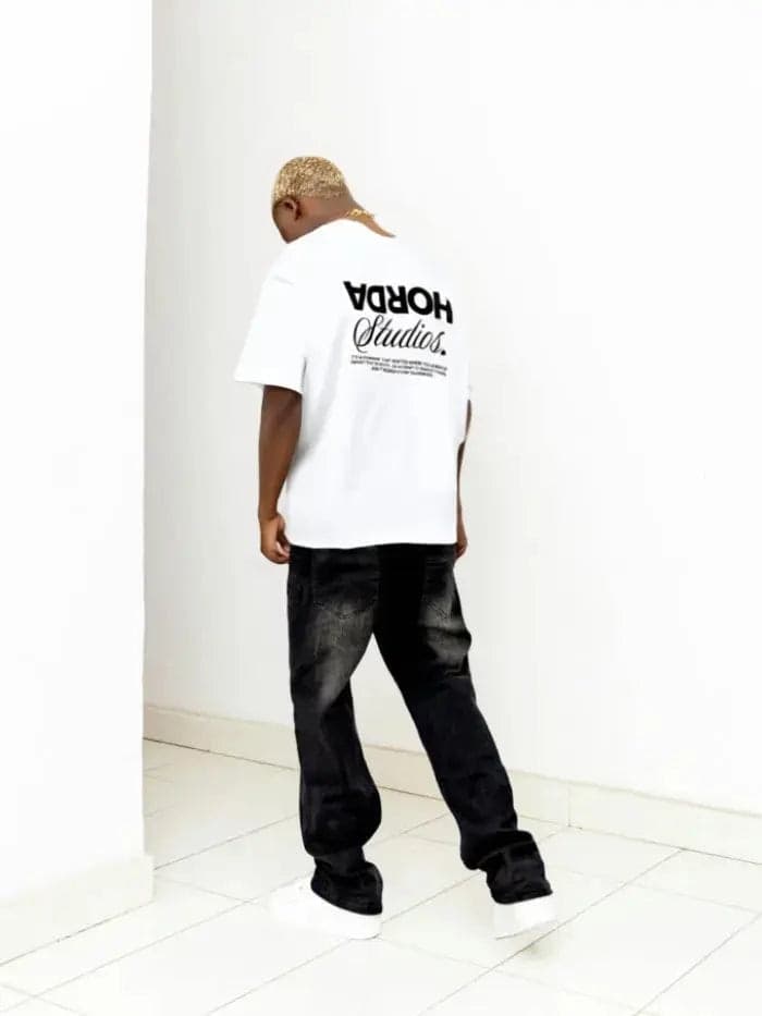 T-shirt "Reverse" 100% Cotone Vestibilità Oversize Made in Italy - 4