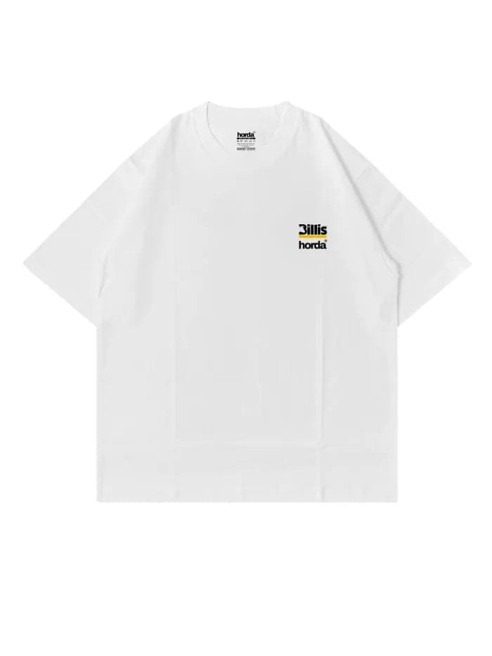 T-Shirt Bianca Boxy Fit Horda x Billis | Made in Italy - 3