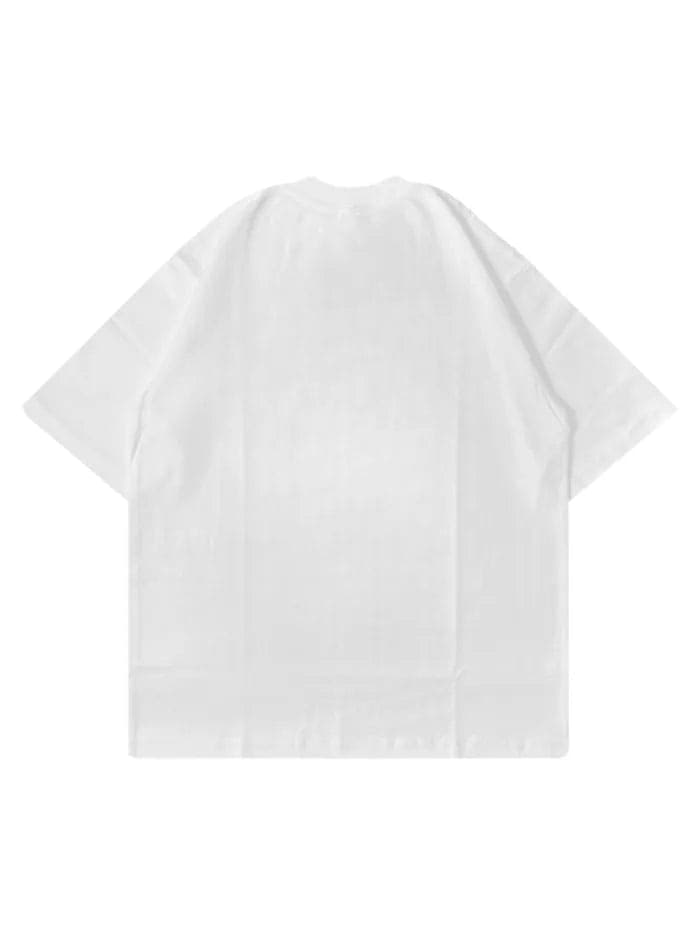 T-Shirt Bianca 220gr Oversize Cotone Made Italy Judgement - 4