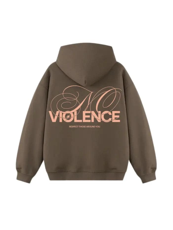 Felpa Boxy Fit 380g Cotone Premium – No Violence Streetwear Made in Italy