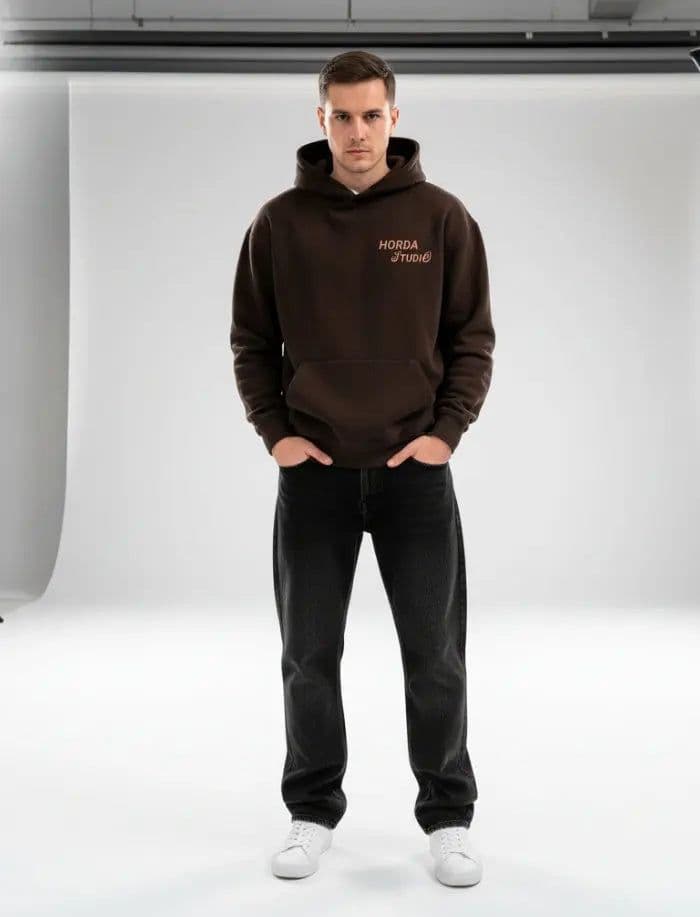 Felpa Boxy Fit 380g Cotone Premium – No Violence Streetwear Made in Italy - 4