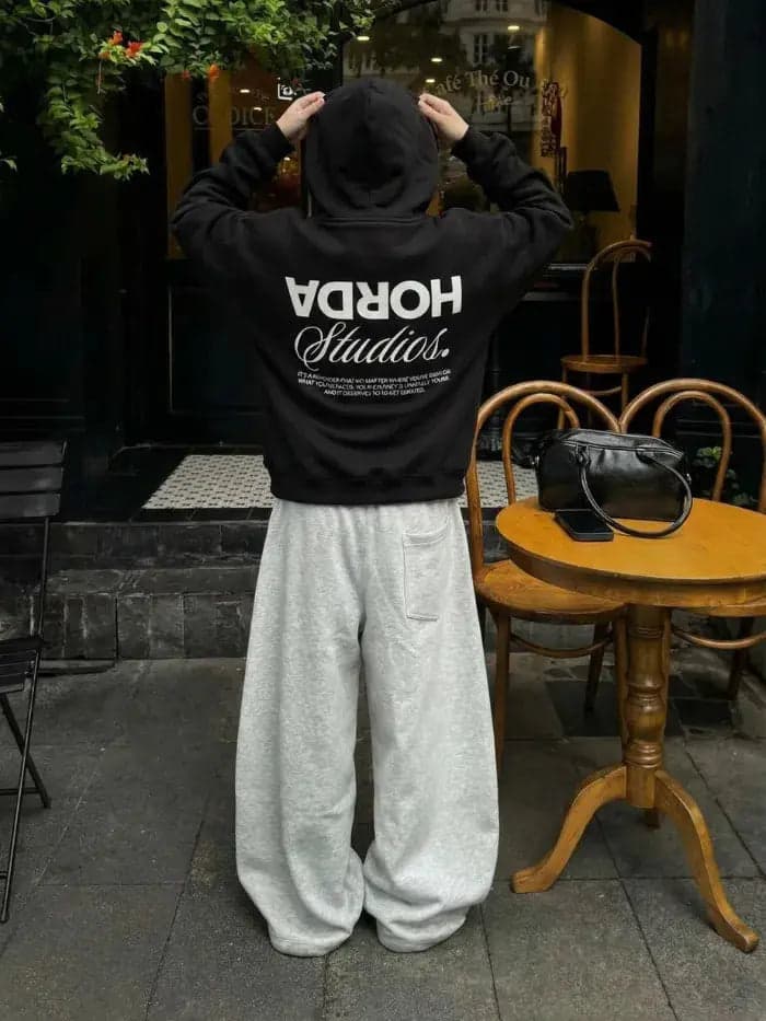 Felpa REVERSE 380g Boxy Fit – Felpa Pesante Oversize Streetwear - 2