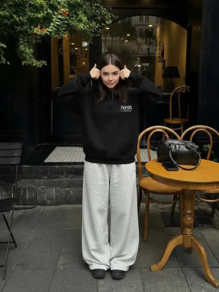 Felpa REVERSE 380g Boxy Fit – Felpa Pesante Oversize Streetwear - 4