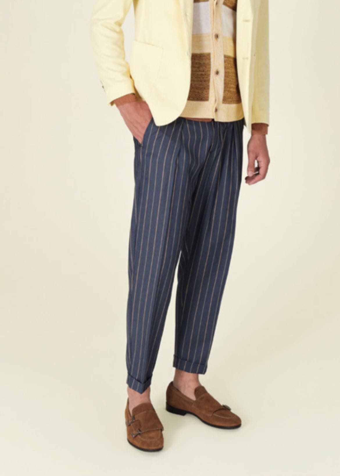 Pantalone chino tapered fit tasche - 2