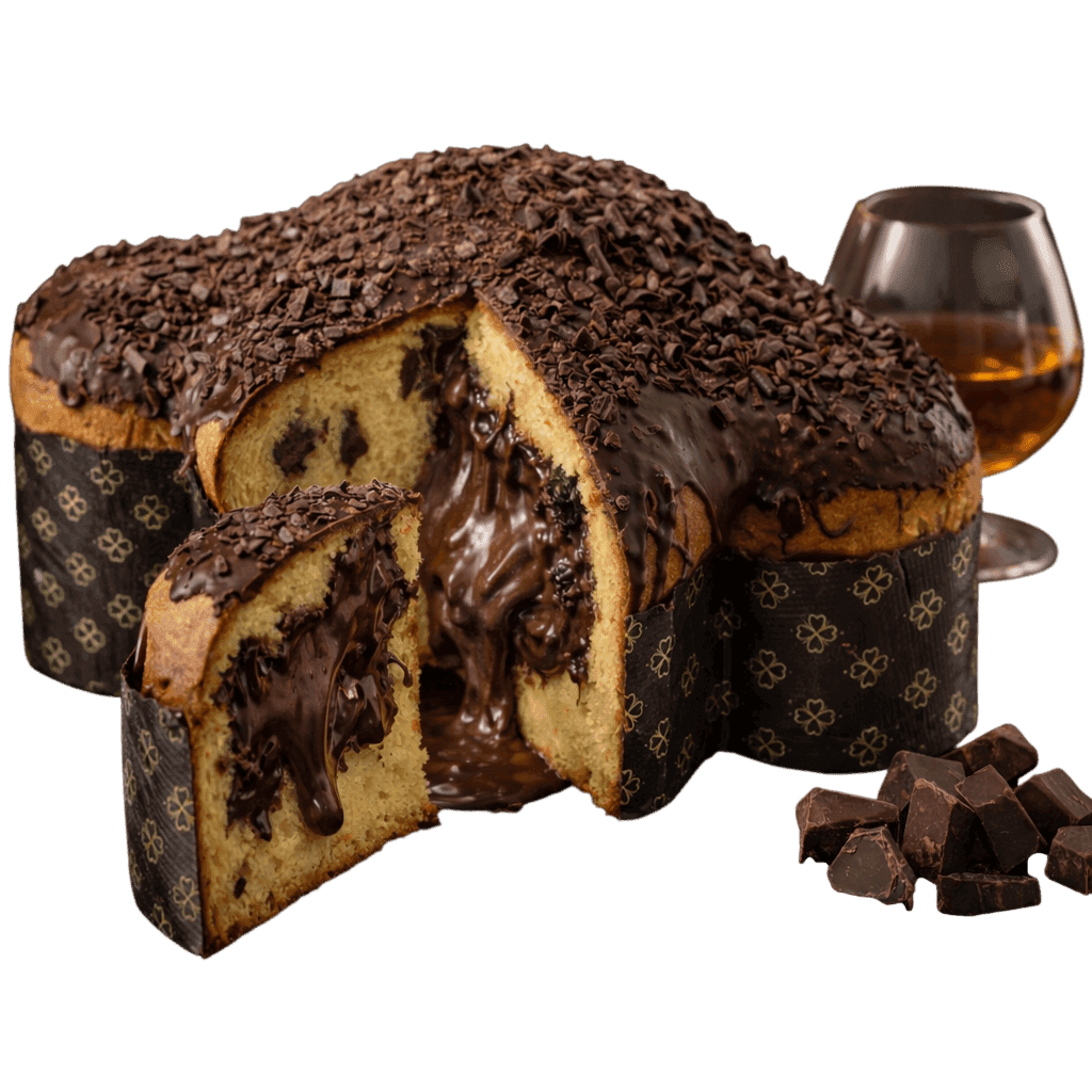 Colomba Artigianale Farcita con Crema di Cioccolato e Rum - 2