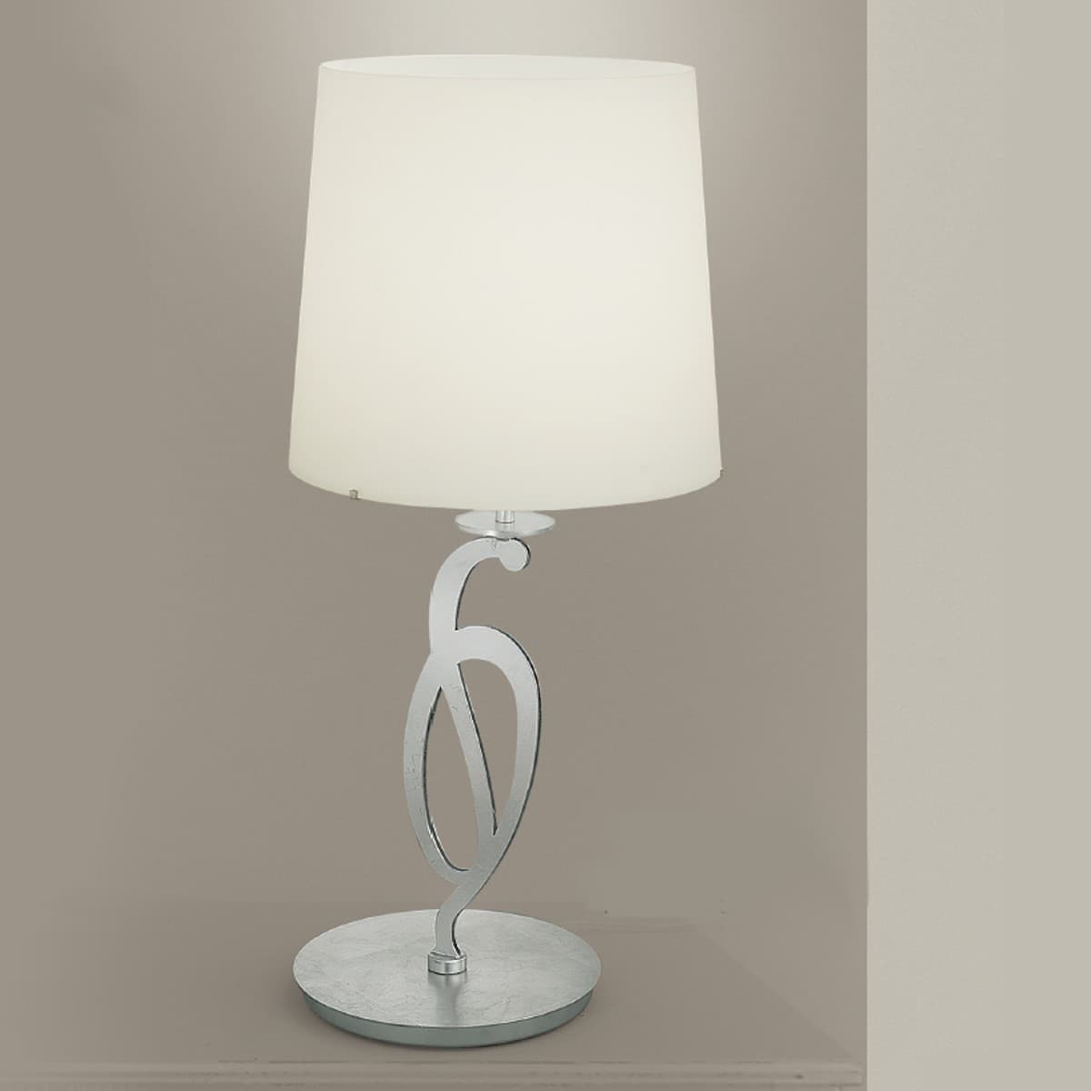 Abat-jour classica LAM 2000 1LT E27 LED metallo vetro lampada tavolo - 8