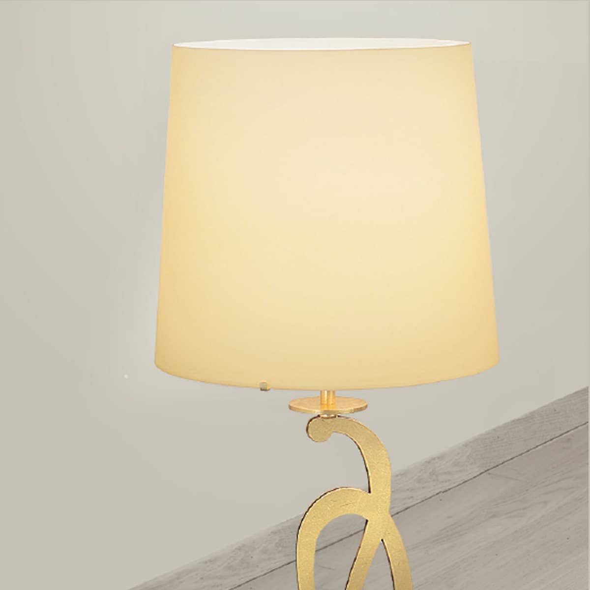 Abat-jour classica LAM 2000 1LT E27 LED metallo vetro lampada tavolo - 7
