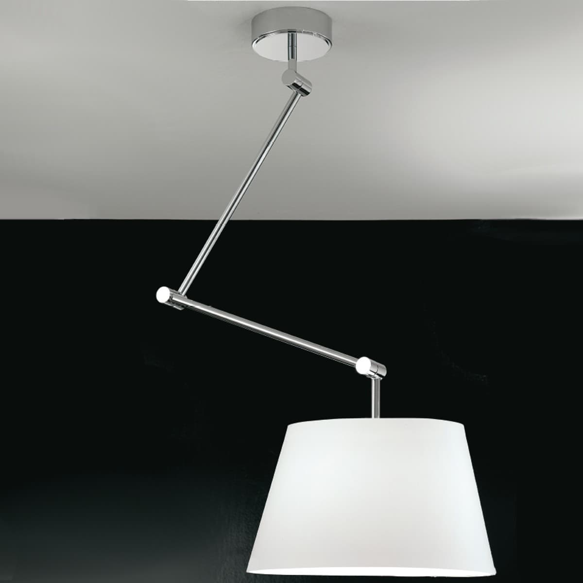 Lampadario moderno LAM PLAY 9315 1TG E27 LED metallo paralume ignifugo sospensione - 11