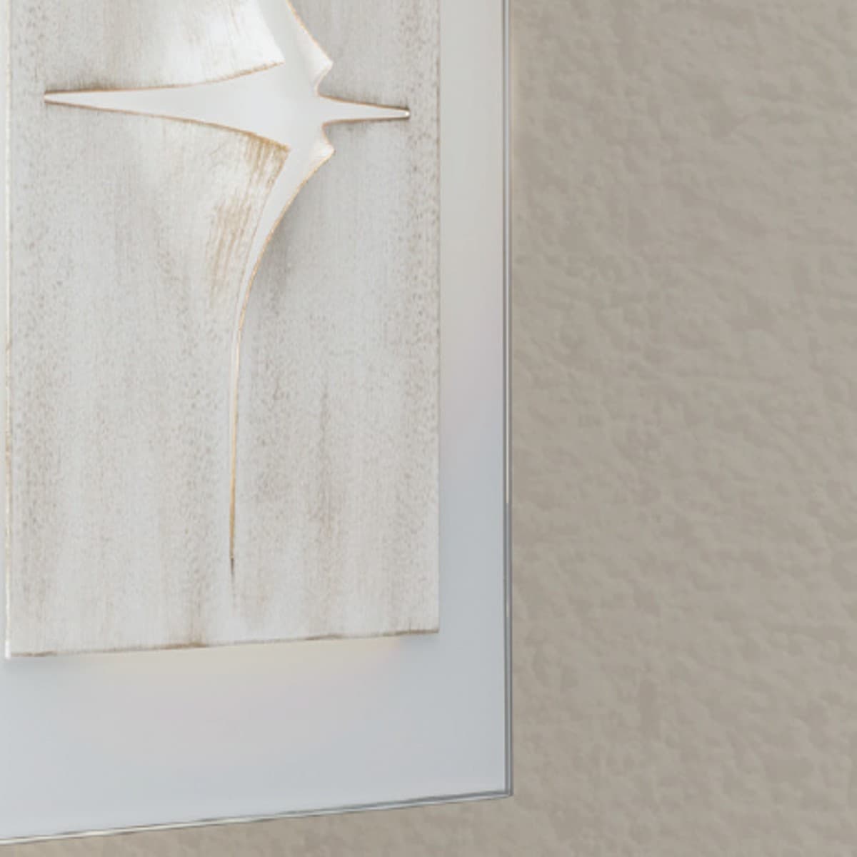 Applique classico LAM 4525 A63 G5 NEON metallo vetro lampada parete - 9