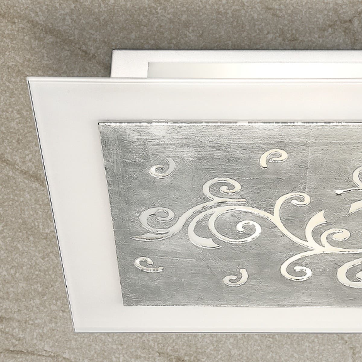 Applique classico LAM 4520 1A E27 LED metallo vetro lampada parete - 3