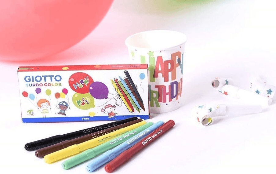 Giotto - Pennarelli Punta Fine Turbo Color Party Set 12 astucci con 6 pennarelli (F314000) - 2