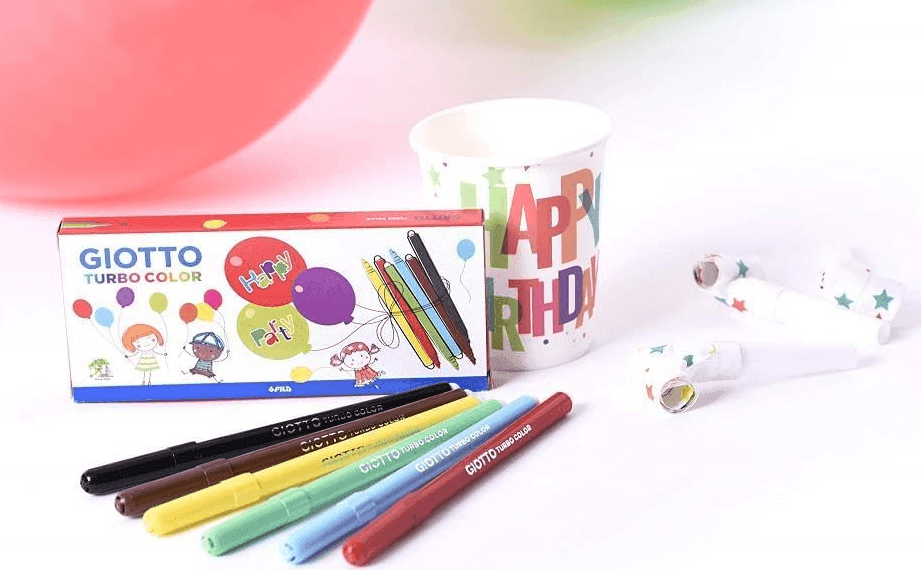 Giotto - Pennarelli Punta Fine Turbo Color Party Set 12 astucci con 6 pennarelli (F314000) - 2