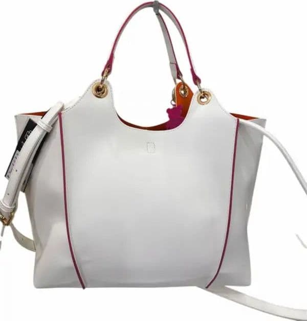 17437-ILL-S5B BORSA A SPALLA Pash Bag Bianco/Cuoio 0000000442 - 3