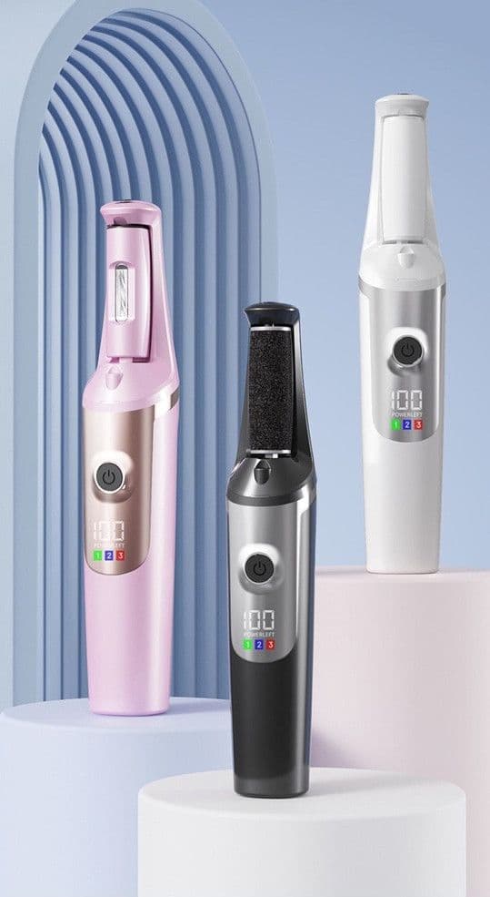 BACCHETTA 3IN1 RIMUOVI CALLI ELETTRICO LIMA RICARICABILE STRUMENTI PER PEDICURE MANICURE - 2