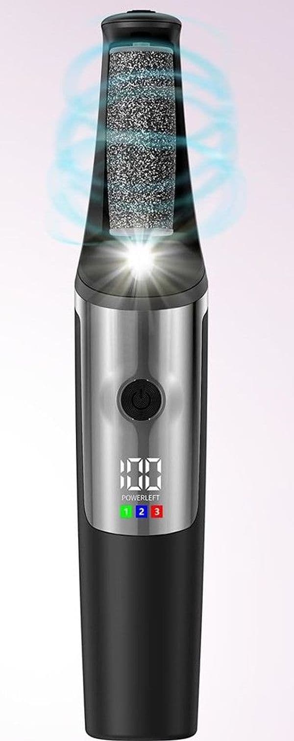 BACCHETTA 3IN1 RIMUOVI CALLI ELETTRICO LIMA RICARICABILE STRUMENTI PER PEDICURE MANICURE - 8