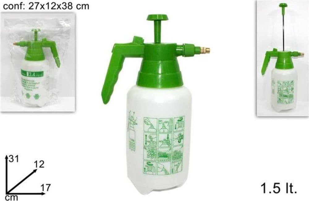 Spruzzatore Vaporizzatore Manuale 1.5 Litri Nebulizzatore a Pressione Multiuso - 2