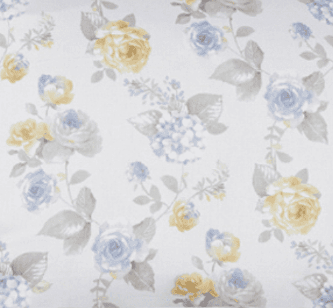 Parure letto in Raso di puro cotone Romance Azzurro - 3