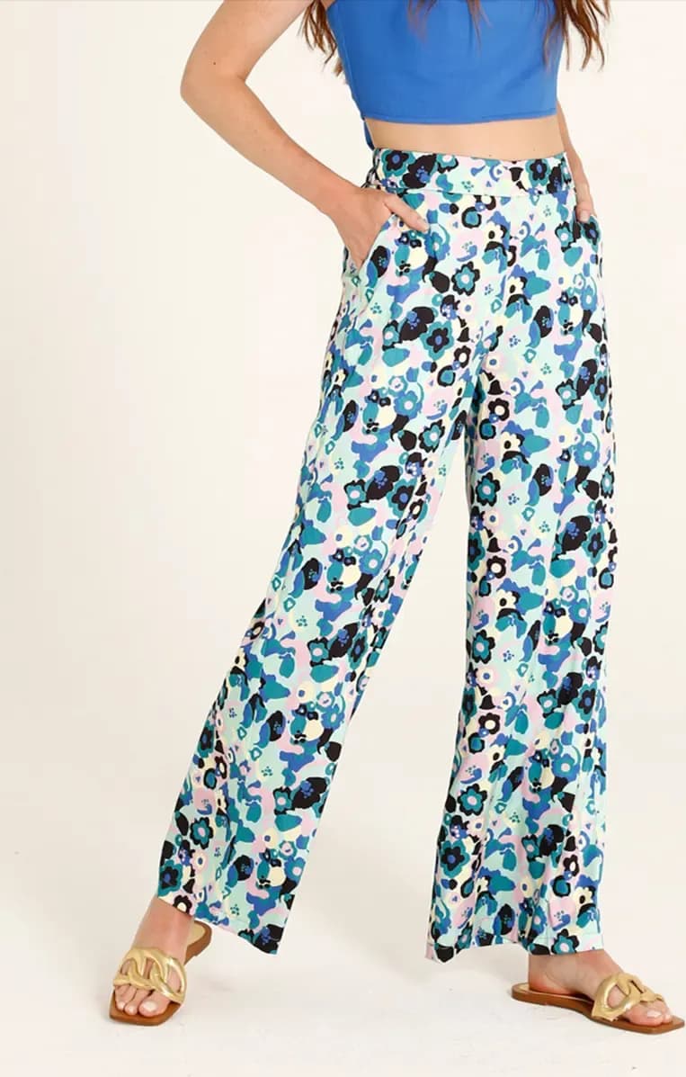GOA GOA | Pantalone lungo satinato fantasia - 7