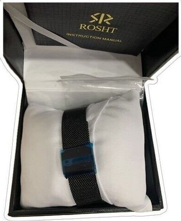 ROSHT Orologio al quarzo da uomo cinturino in acciaio inossidabile impermeabile - 3