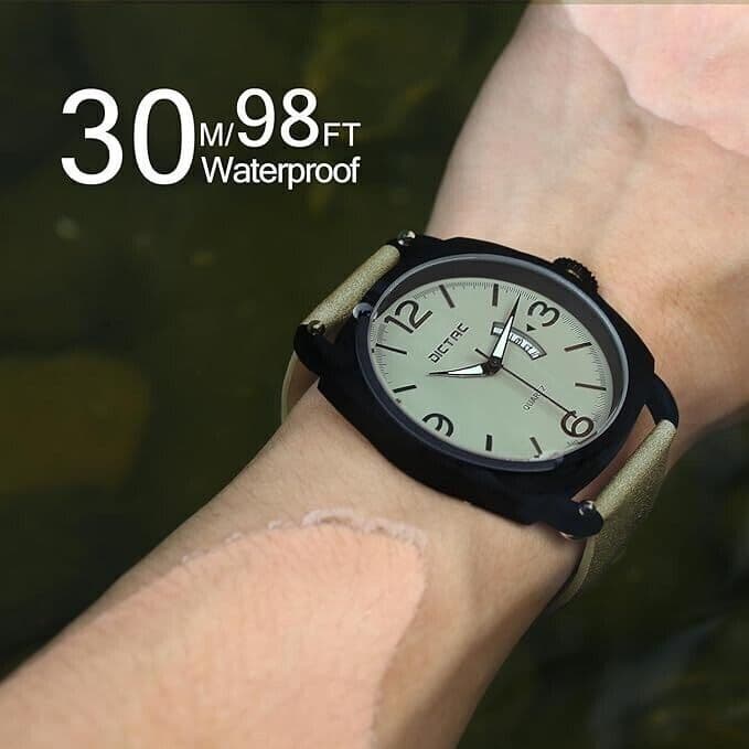 Dictac - Orologio da Polso Analogico per Uomo Movimento al Quarzo Cinturino - 4