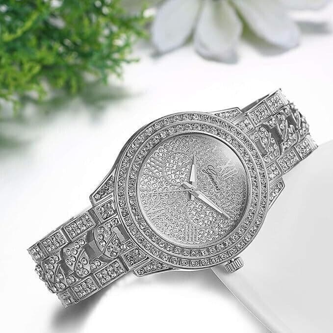Orologio da Polso Unisex, Orologio al Lavoro con Zircone Lucido 2 orologi - 4
