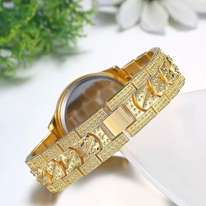 Orologio da Polso Unisex, Orologio al Lavoro con Zircone Lucido 2 orologi - 5
