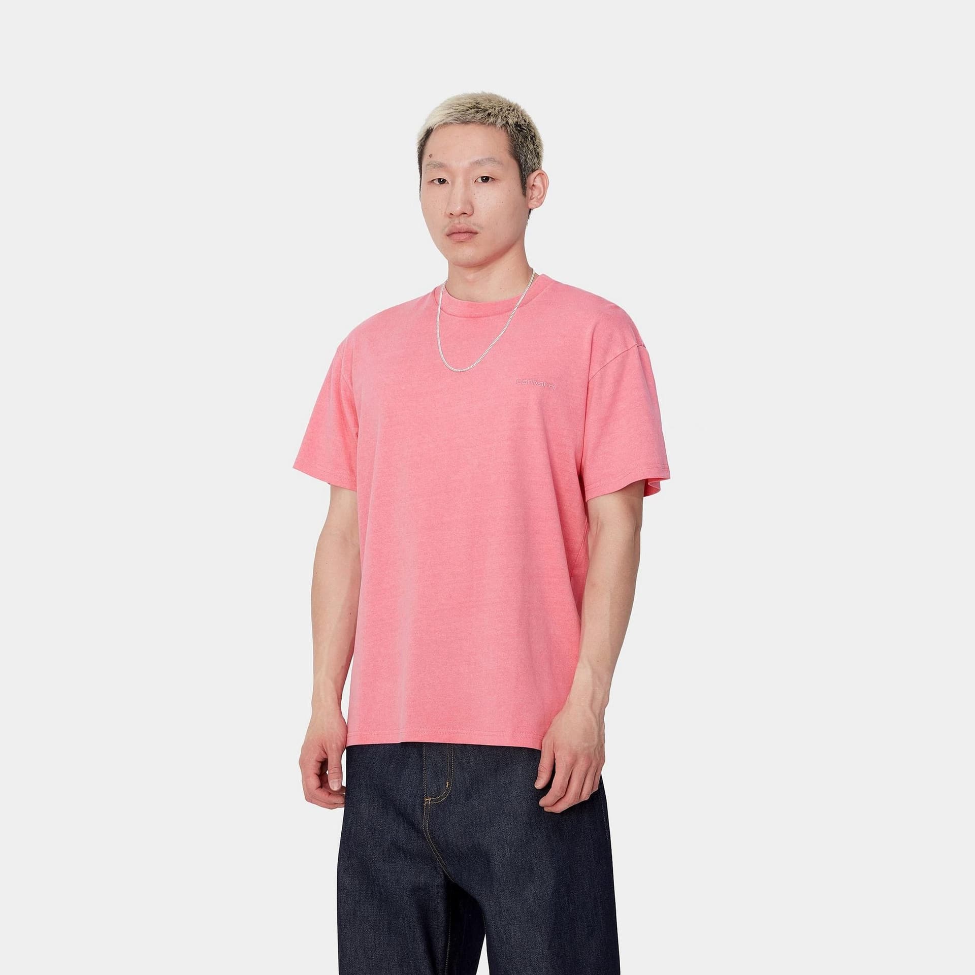 T-shirt Carhartt Duster Script charm pink dyed - 3