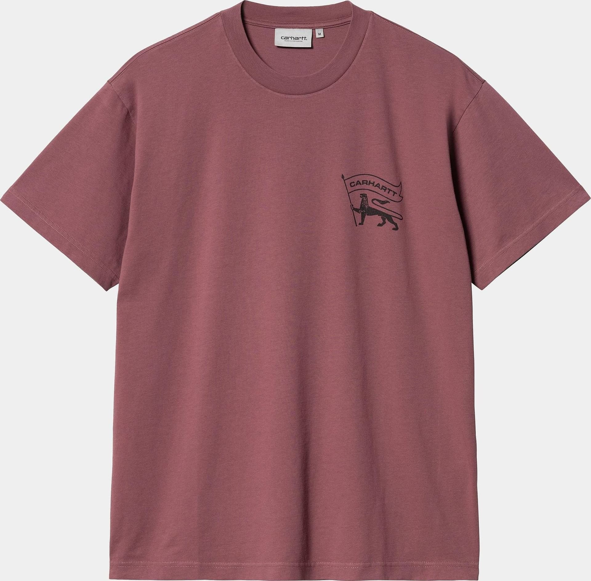 T-shirt Carhartt Stamp dusty fucsia black stone washed - 2