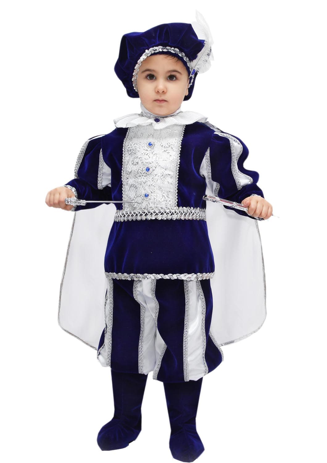 COSTUME CARNEVALE IMPERATORE BAMBINO DA 3 A 6 ANNI - PEGASUS COD. 0639 - 3