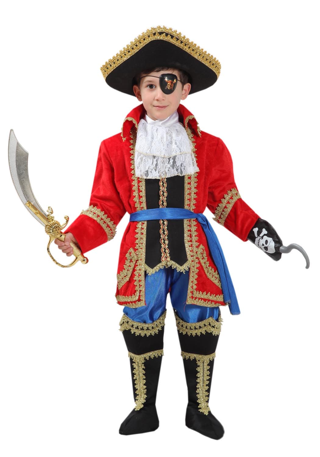 COSTUME CARNEVALE CAPITANO UNCINO BAMBINO DA 3 A 5 ANNI - PEGASUS COD. 0487 - 3