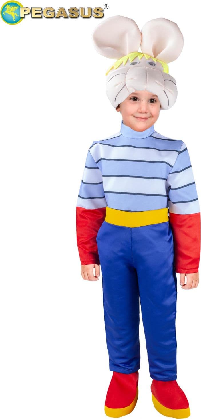 COSTUME CARNEVALE TOPO SIMPATICONE BAMBINO DA 3 A 6 ANNI COD. 0745 - 3