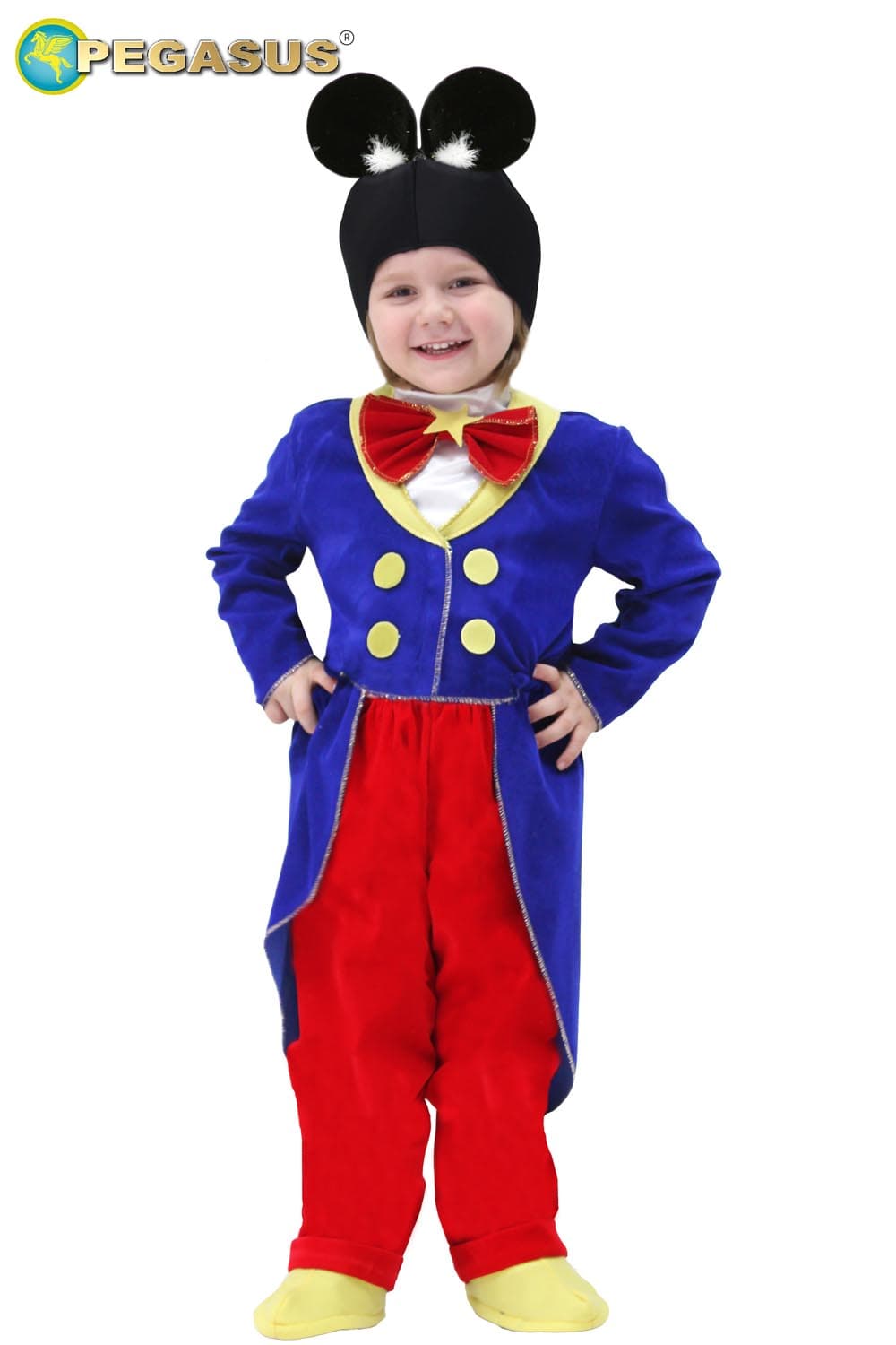 COSTUME CARNEVALE TOPOLETTO BAMBINO DA 3 A 6 ANNI - PEGASUS COD. 0100 - 3