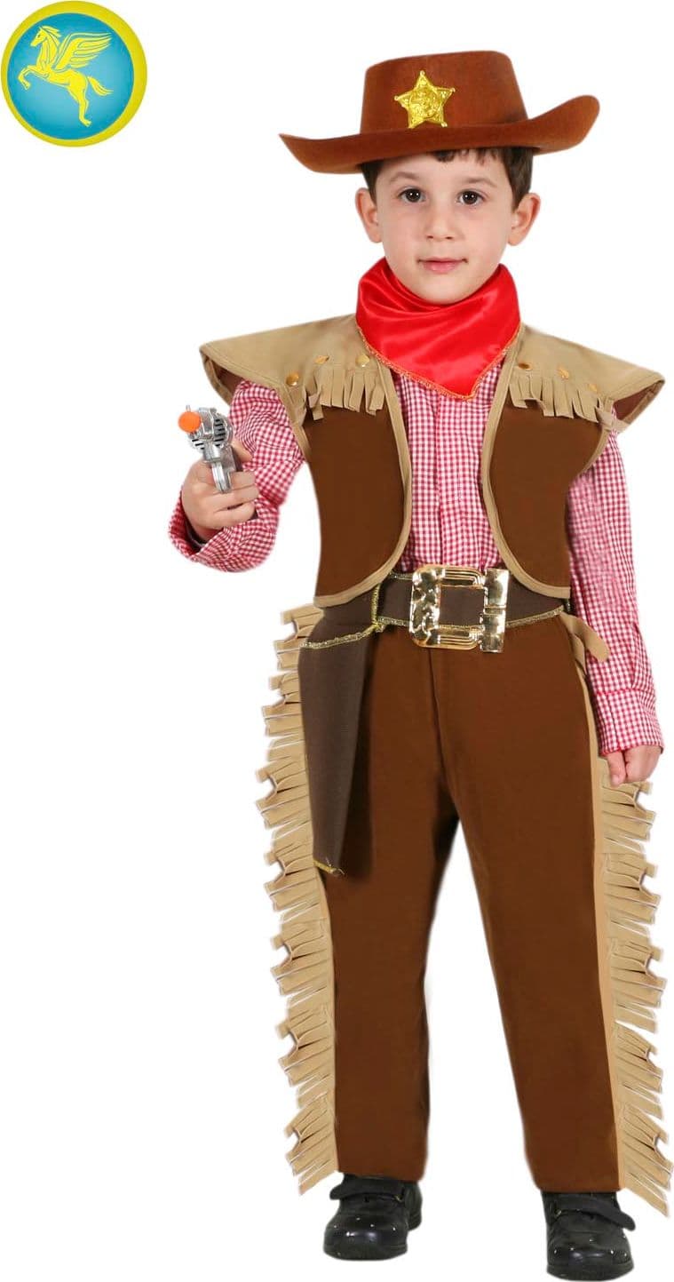 COSTUME CARNEVALE  PICCOLO SCERIFFO BAMBINO DA 3 A 6 ANNI COD. 0626 - 3