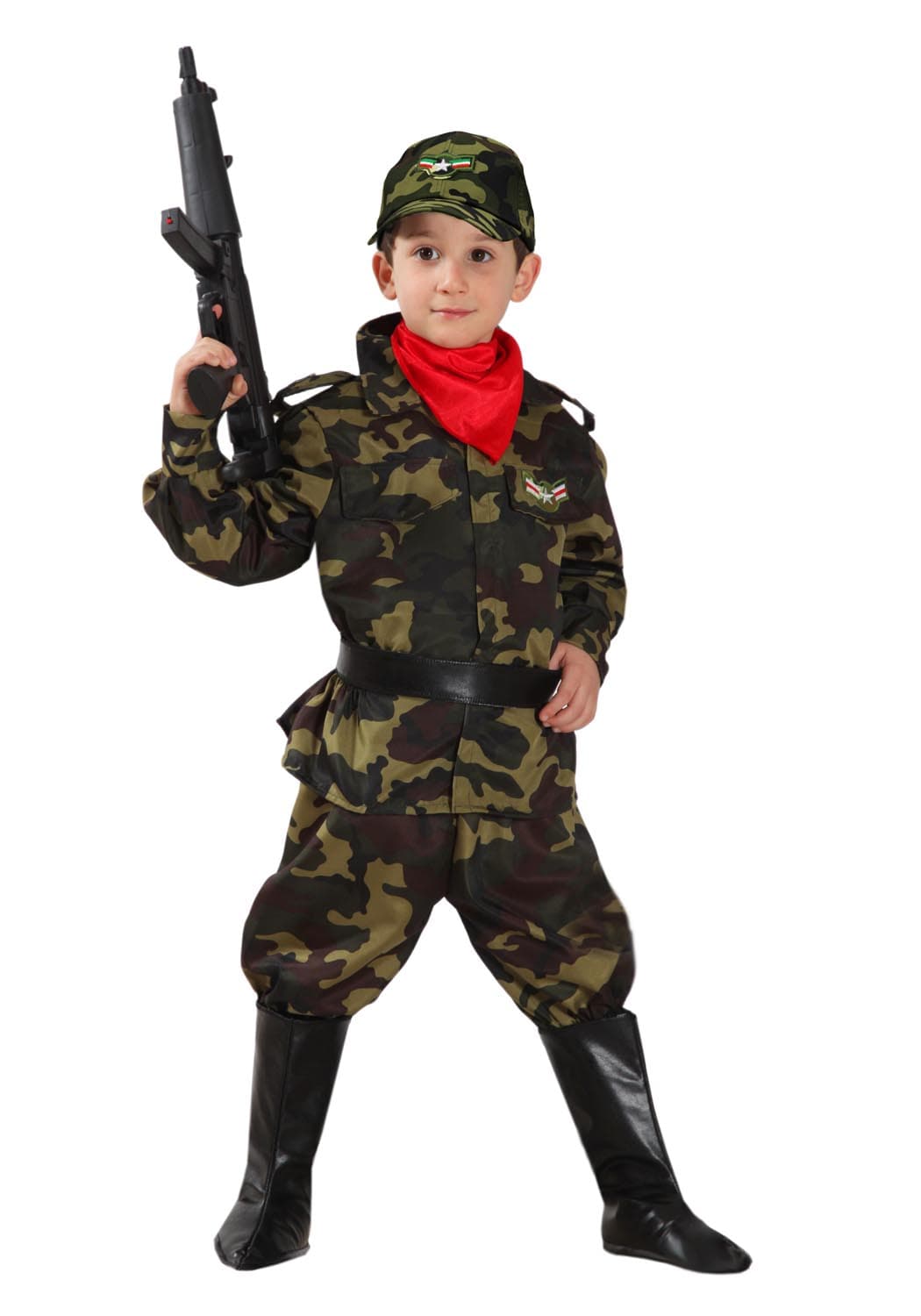 COSTUME CARNEVALE MILITARE BAMBINO DA 3 A 5 ANNI - PEGASUS COD. 0012 - 2