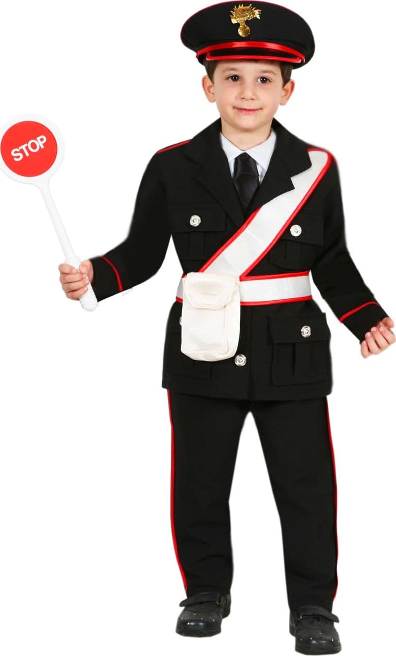 COSTUME CARNEVALE AGENTE BAMBINO DA 3 A 5 ANNI - PEGASUS COD. 0462 - 2
