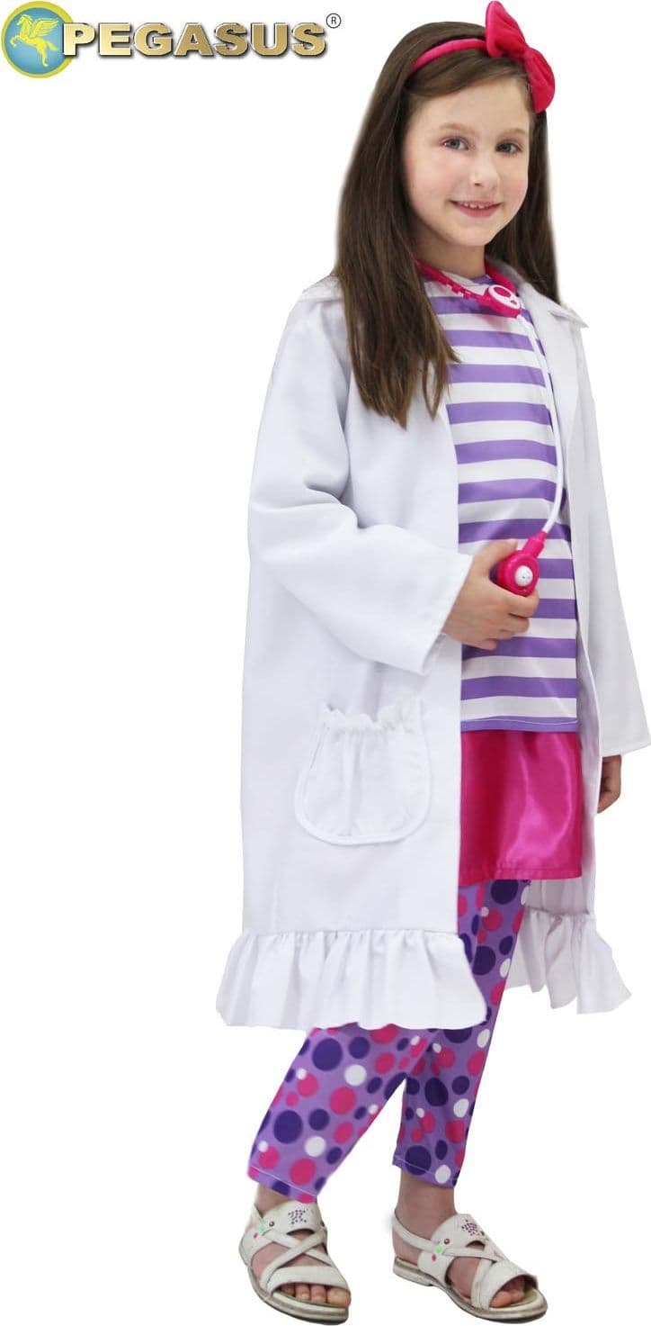 COSTUME CARNEVALE DOTTORESSA BAMBINA DA 3 A 6 ANNI - PEGASUS COD. 0694 - 3