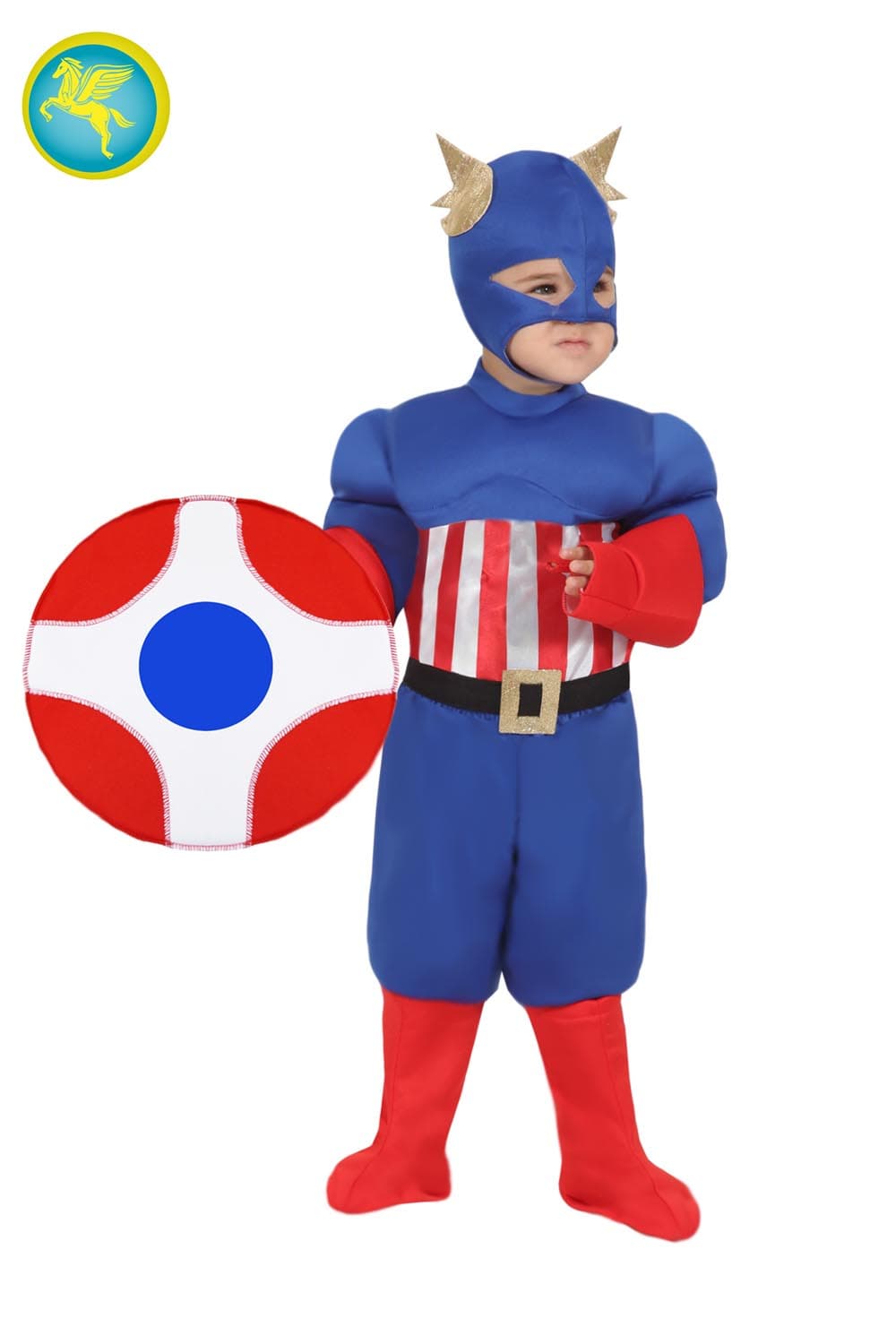COSTUME CARNEVALE AMERICA BABY DA 3 A 5 ANNI - PEGASUS  COD. 0697 - 2