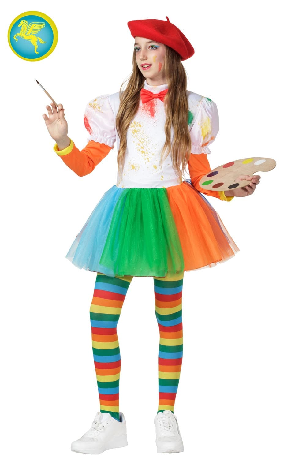 COSTUME CARNEVALE PITTRICE BAMBINA DA 5 A 13 ANNI - PEGASUS COD. 1920 - 4