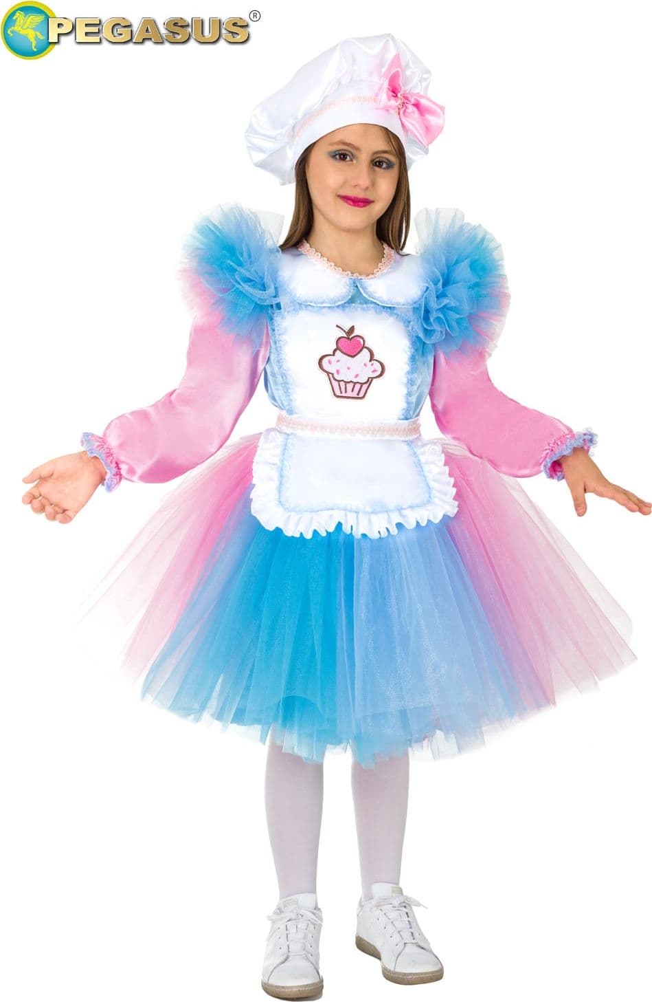 COSTUME CARNEVALE MISS CAKE ( PASTICCIERA ) DA 3 A 8 ANNI - PEGASUS COD. 1941 - 6