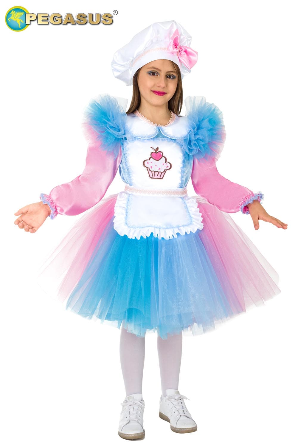 COSTUME CARNEVALE MISS CAKE ( PASTICCIERA ) DA 3 A 8 ANNI - PEGASUS COD. 1941 - 6