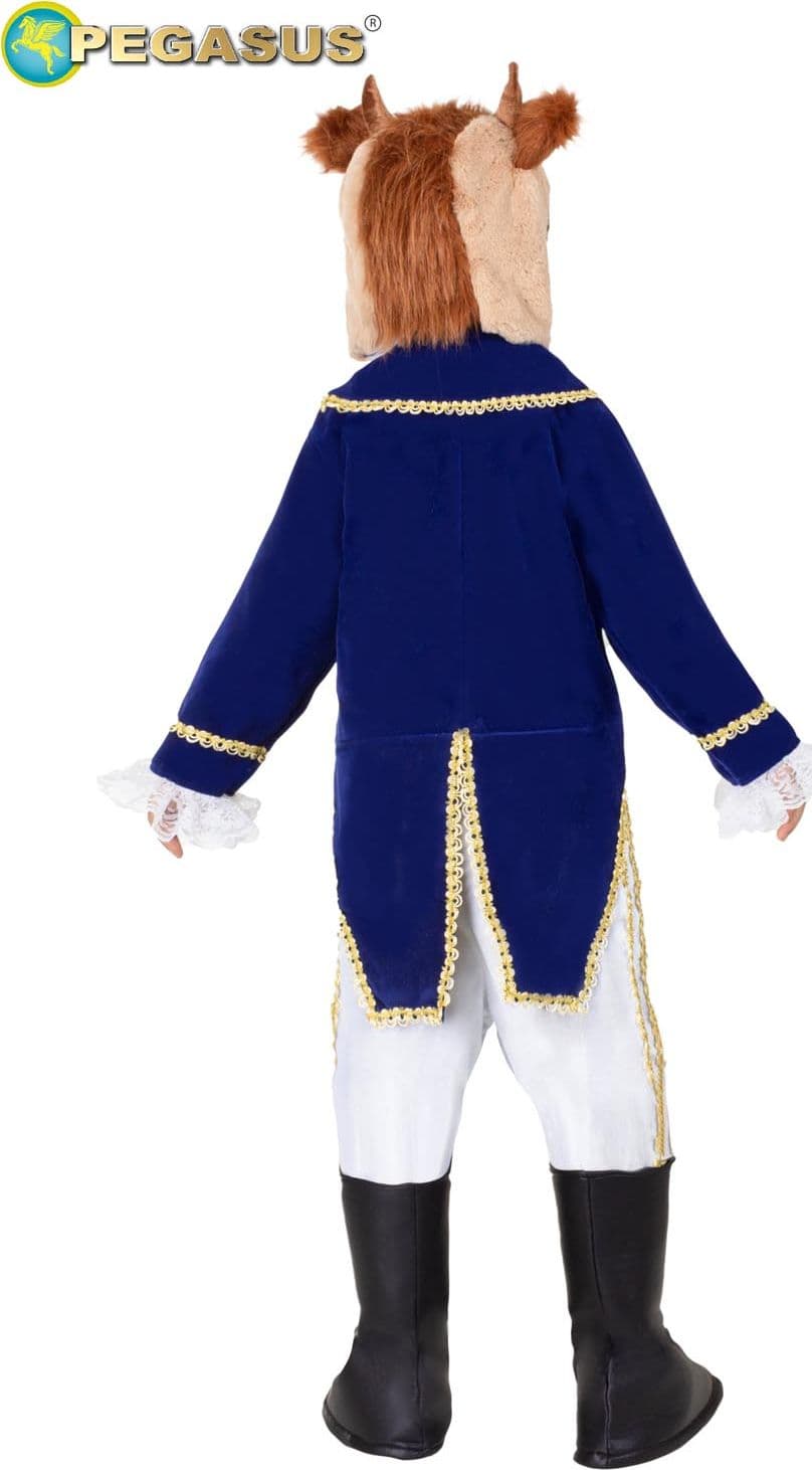 COSTUME CARNEVALE PRINCIPE DEL CASTELLO INCANTATO ( BESTIA ) DA 5 A 11 ANNI COD. 1947 - 2