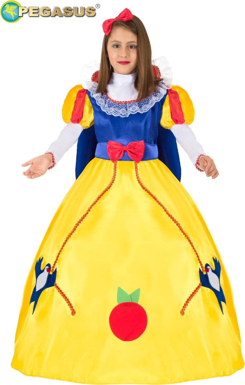 COSTUME CARNEVALE BIANCANEVE BAMBINA DA 5 A 11 ANNI - PEGASUS COD. 1136 - 5