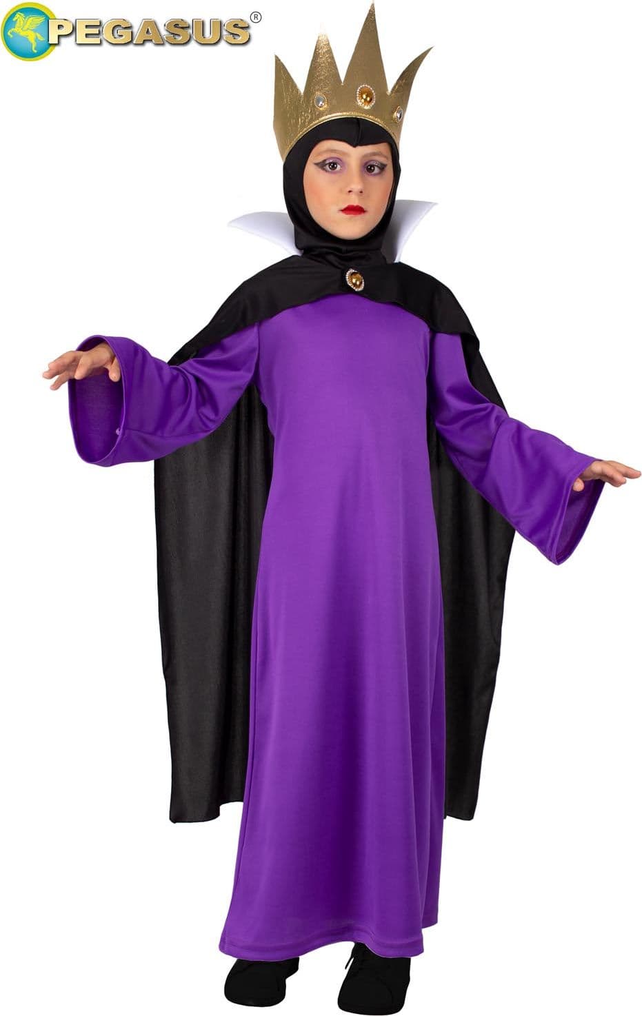 COSTUME CARNEVALE REGINA CATTIVA BAMBINA DA 5 A 11 ANNI - PEGASUS COD. 1135 - 2