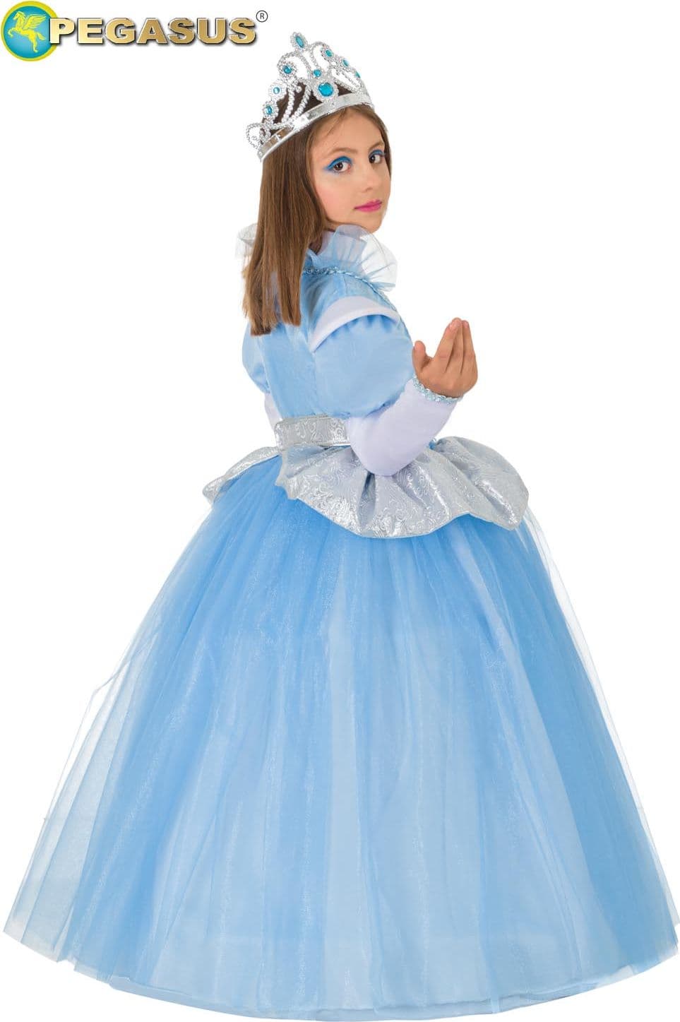 COSTUME CARNEVALE CENERENTOLA BAMBINA DA 5 A 11 ANNI - PEGASUS COD. 1411 - 3