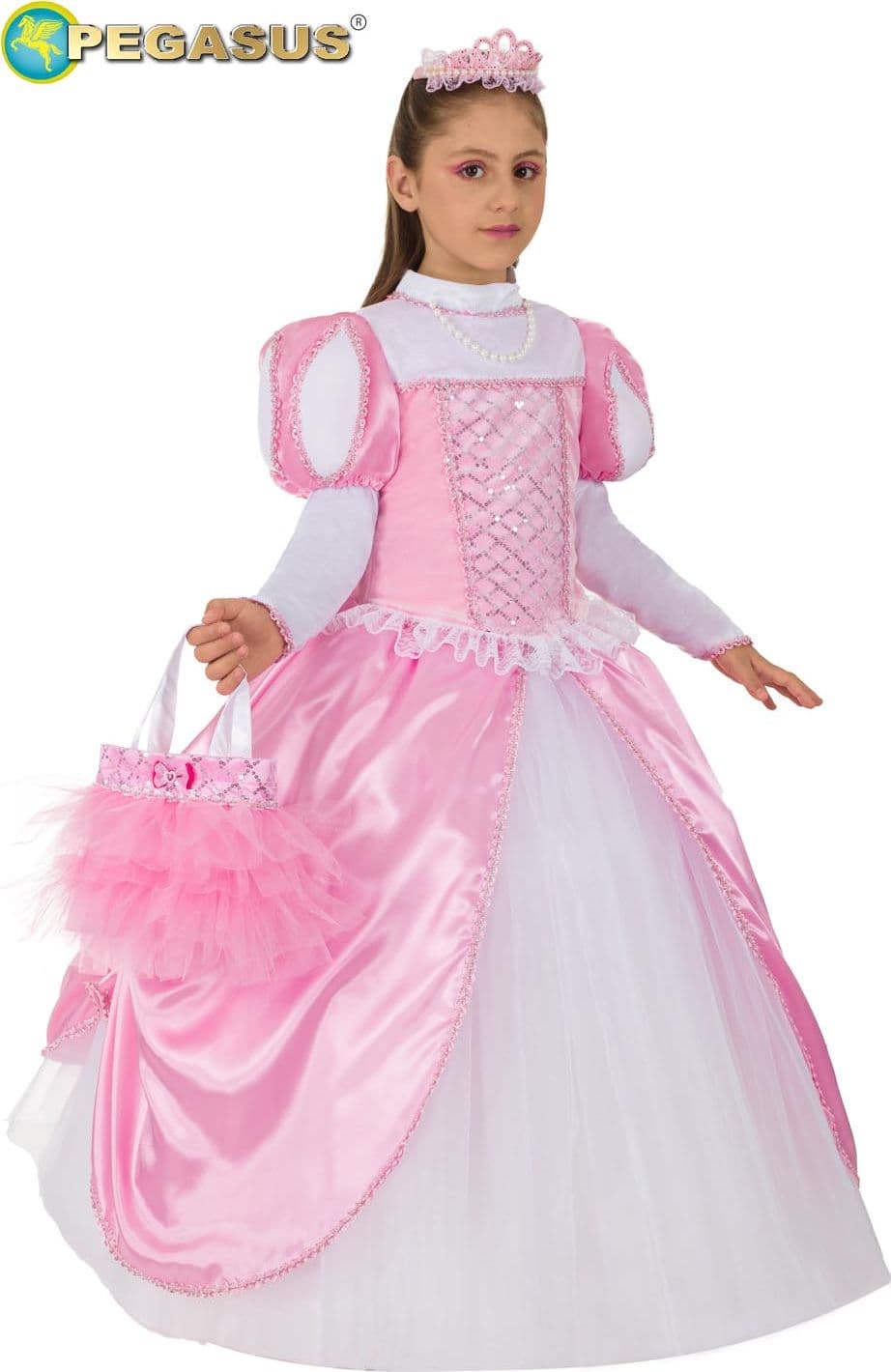 COSTUME CARNEVALE CENERENTOLA AL BALLO BAMBINA DA 5 A 11 ANNI - PEGASUS COD. 1939 - 2