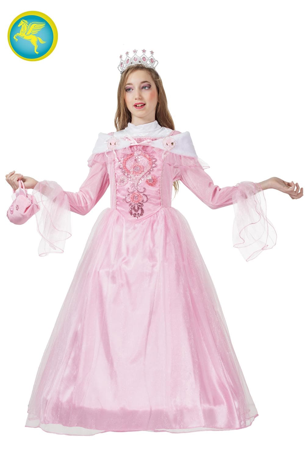 COSTUME CARNEVALE LA PRINCIPESSA BAMBINA DA 5 A 11 ANNI - PEGASUS COD. 1813 - 3
