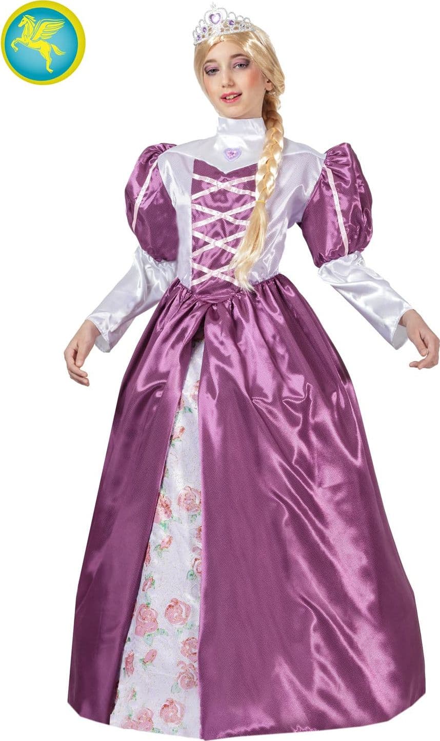 COSTUME CARNEVALE PRINCIPESSA RAPERONZOLO BAMBINA DA 5 A 11 ANNI COD. 1092 - 3